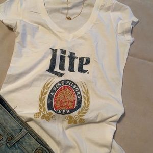 Miller Lite T-shirt Size M